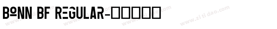 Bonn BF Regular字体转换